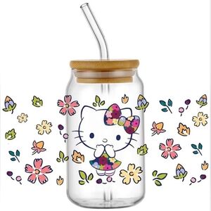 Cup Transfer Sticker Hello Kitty Super Cute Fall Colors ONLY STICKER